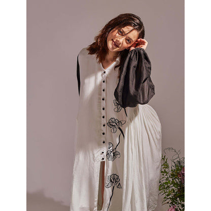 AN'ERA BY ASMITA VERMA White Valentina Midi Dress