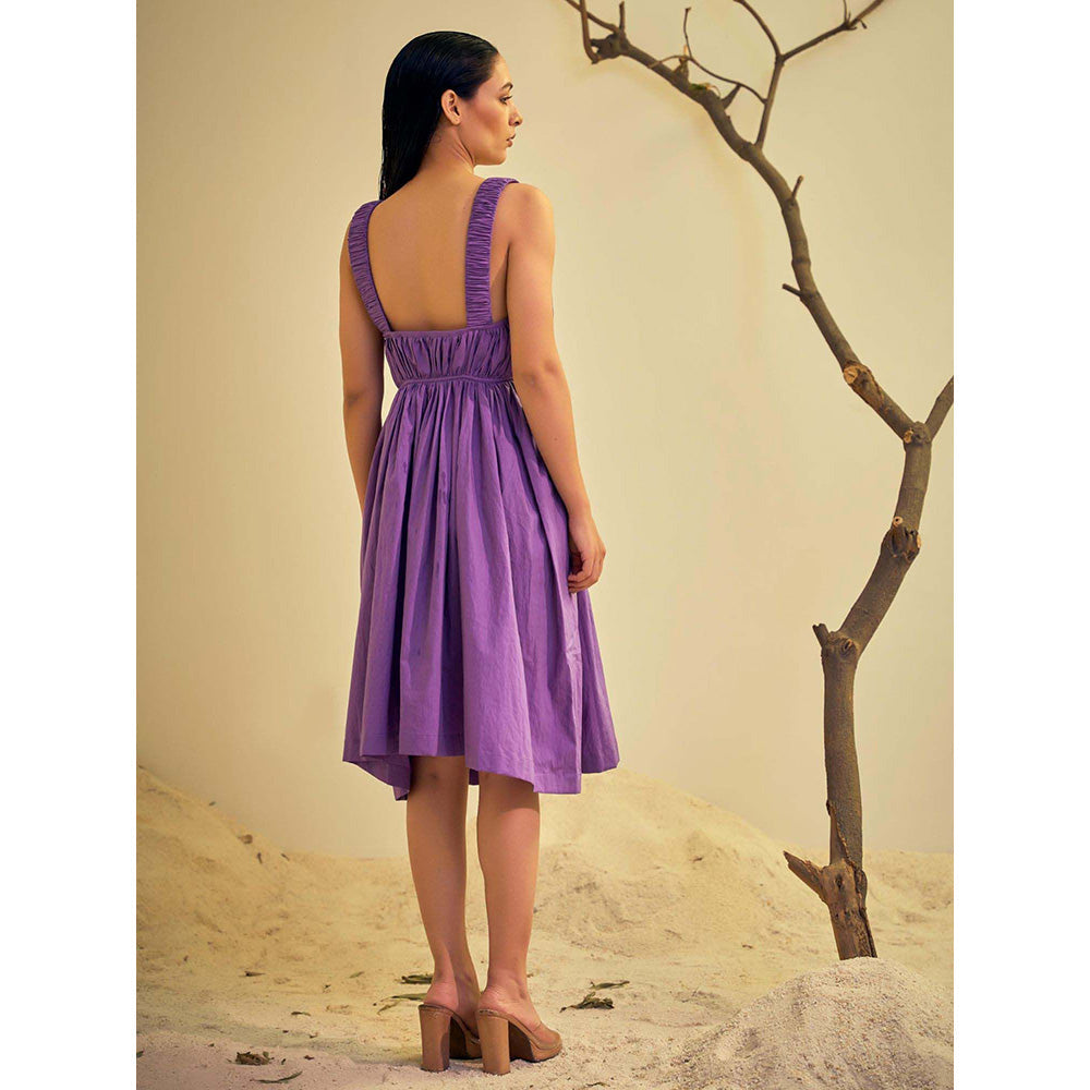 AN'ERA BY ASMITA VERMA Purple Ezel Midi Dress