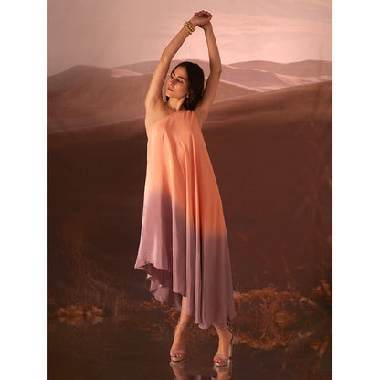 AN'ERA BY ASMITA VERMA Emma One Shoulder Ombre Dress