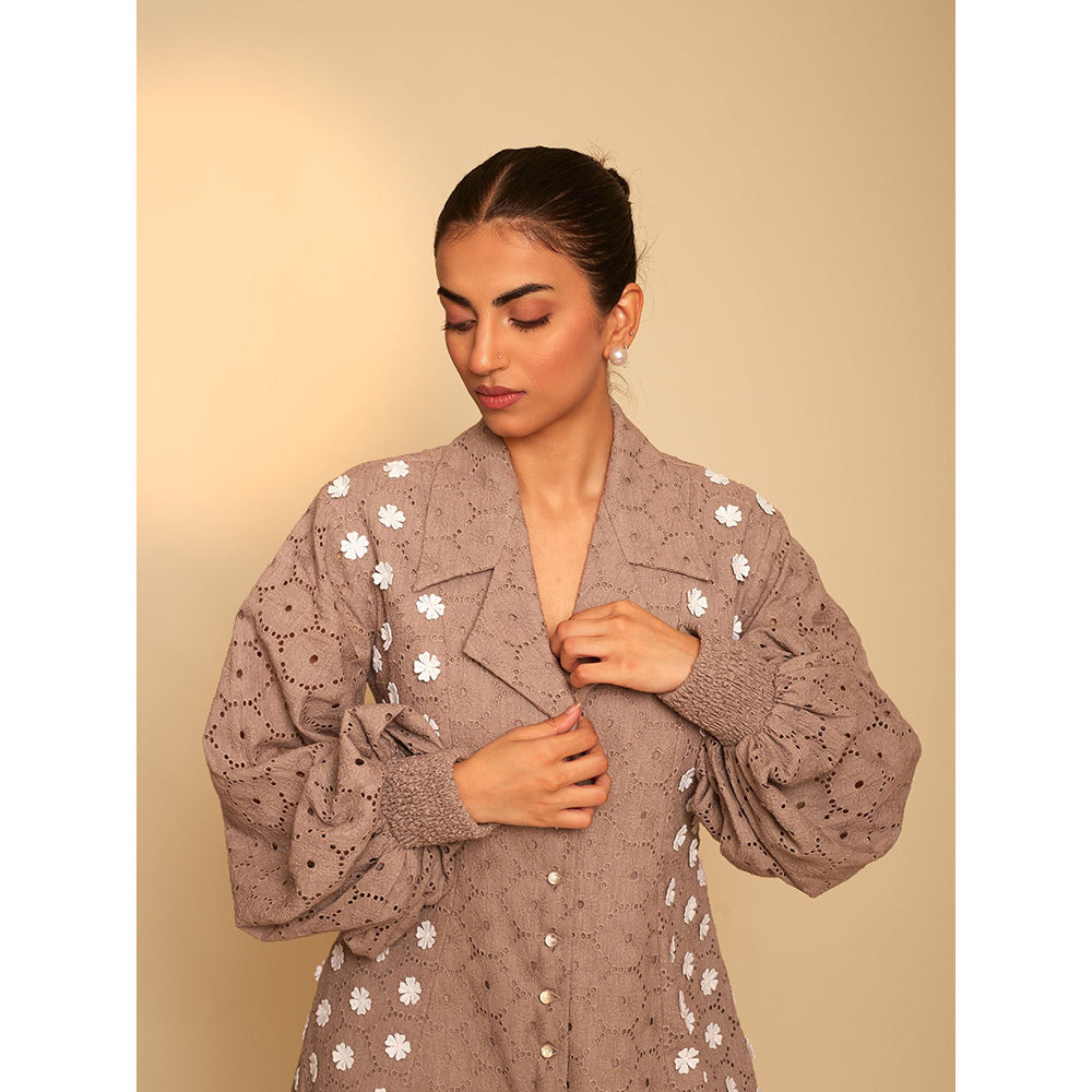 AN'ERA BY ASMITA VERMA Grove Self Design Dress