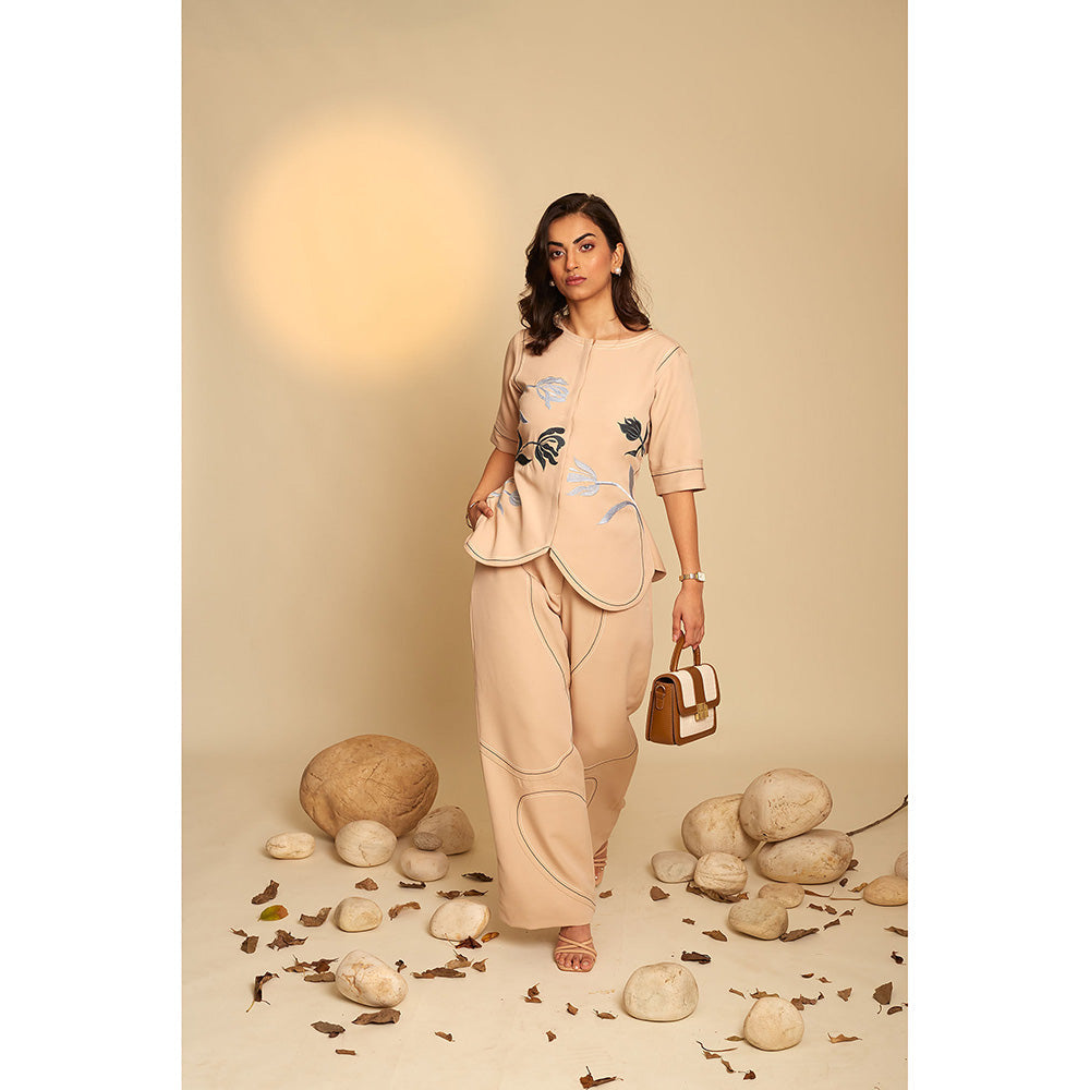 AN'ERA BY ASMITA VERMA Petal Beige Co-Ord (Set of 2)