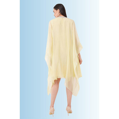 Anjali Kanwar Cream Embellished/Sequined Theia Kaftan Dress