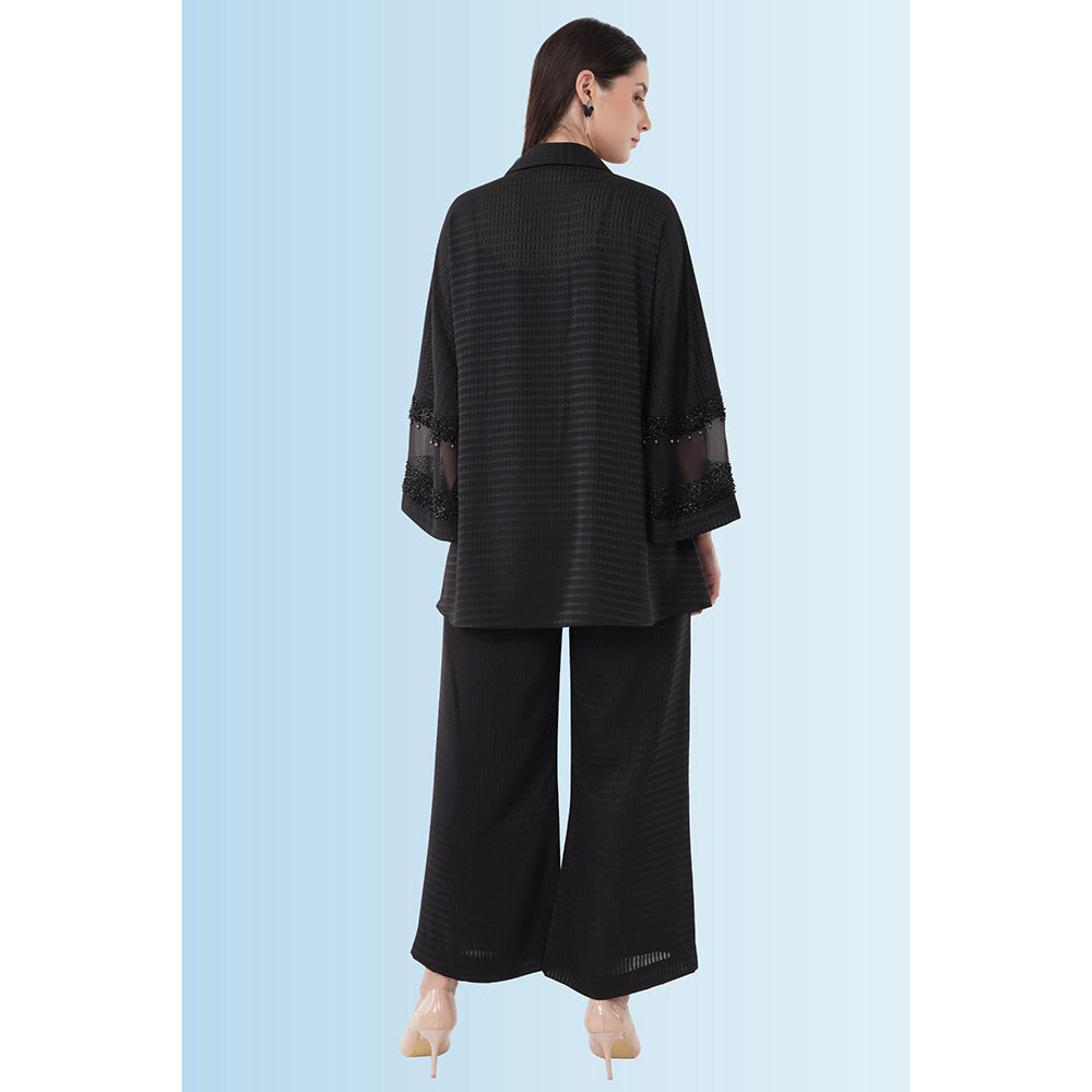 Anjali Kanwar Black Embroidered Joanne Co-Ord (Set of 2)