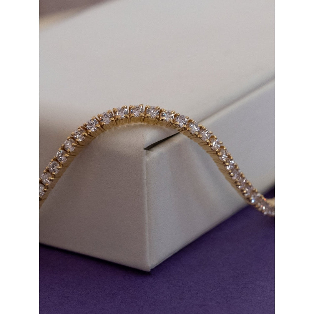 ANUSHKA JAIN JEWELLERY Mini Tennis Bracelet