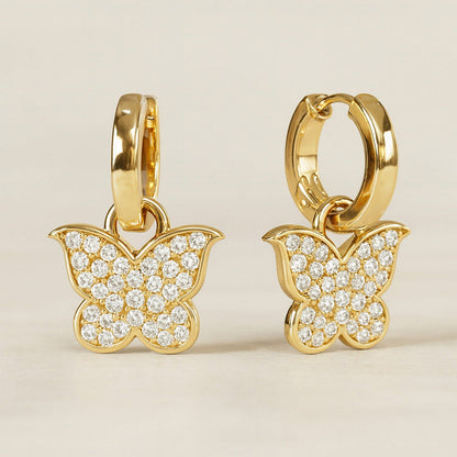 ANUSHKA JAIN JEWELLERY Studded Butterfly Stud Earrings