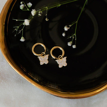 ANUSHKA JAIN JEWELLERY Studded Butterfly Stud Earrings