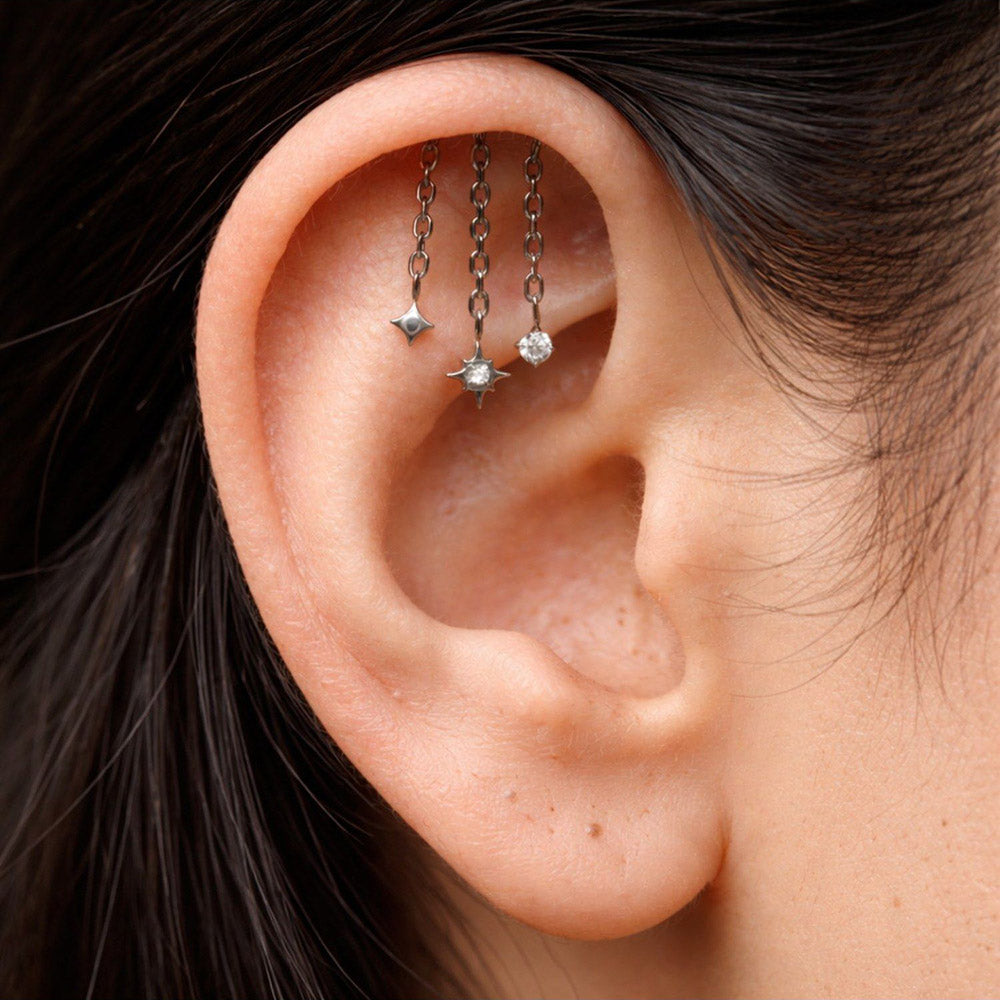ANUSHKA JAIN JEWELLERY Celestial Hanging Ear Cuff