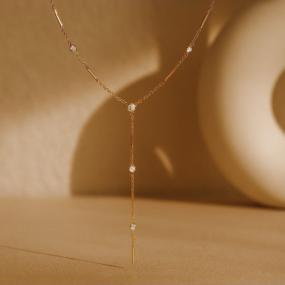 ANUSHKA JAIN JEWELLERY Diamond Chain Lariat Necklace