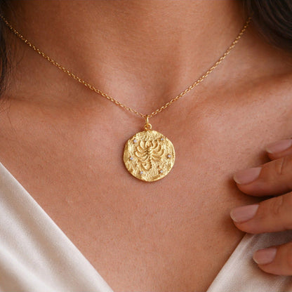 ANUSHKA JAIN JEWELLERY Scorpio Zodiac Necklace