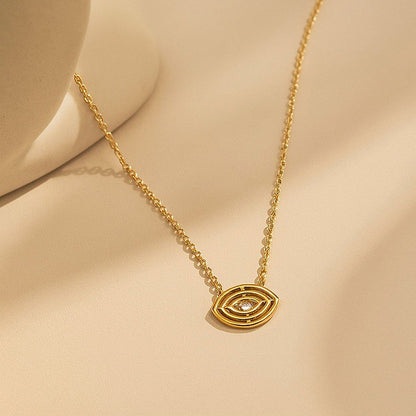 ANUSHKA JAIN JEWELLERY Basic Evil Eye Necklace