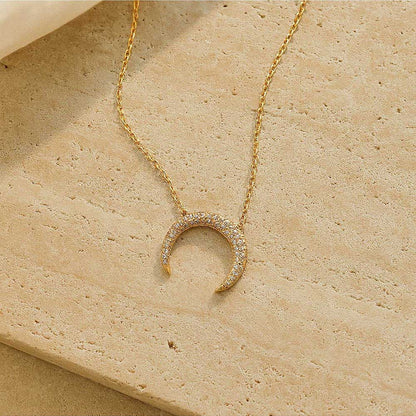 ANUSHKA JAIN JEWELLERY Horseshoe Diamond Necklace