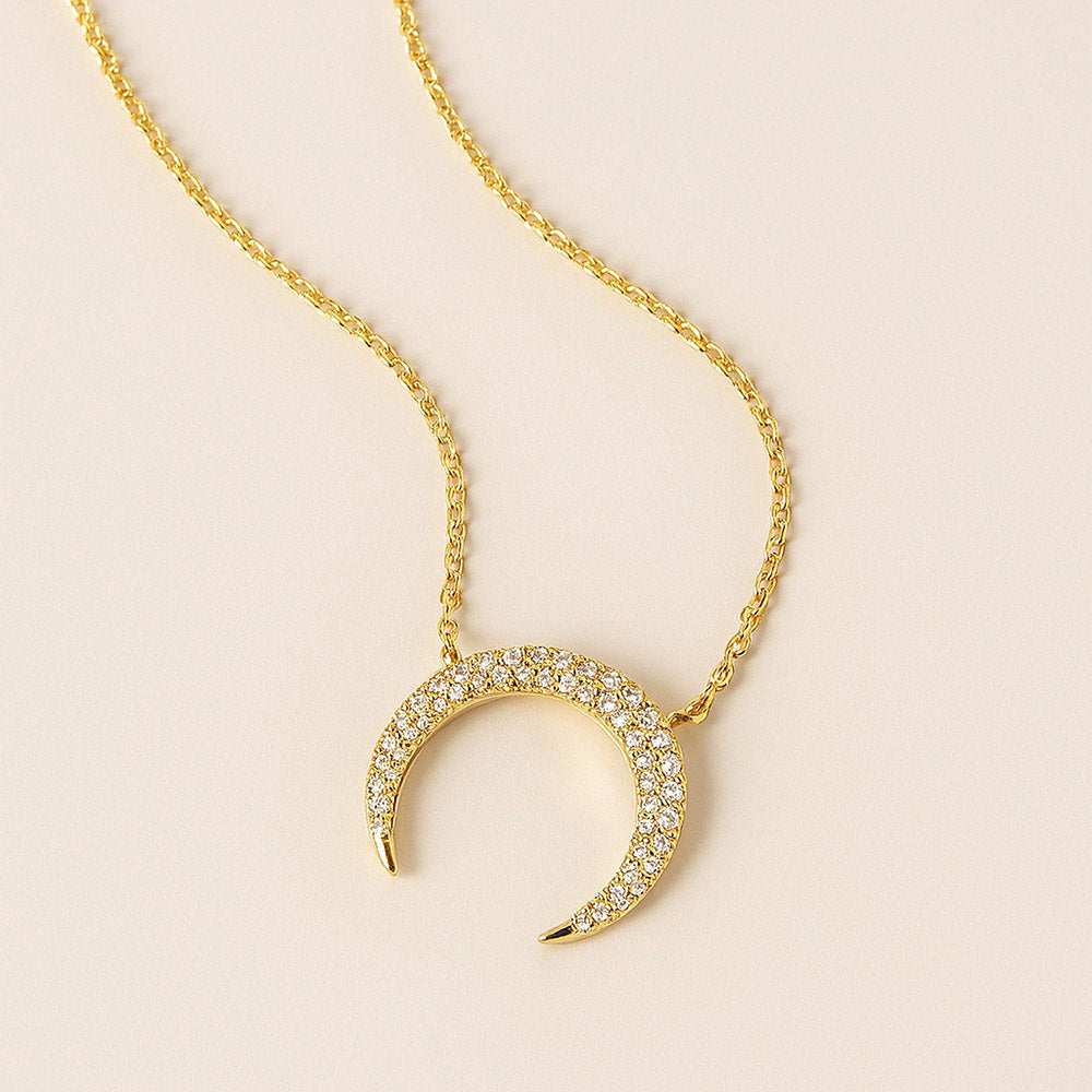 ANUSHKA JAIN JEWELLERY Horseshoe Diamond Necklace