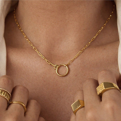 ANUSHKA JAIN JEWELLERY Open Lock Necklace