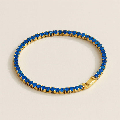 ANUSHKA JAIN JEWELLERY Sapphire Tennis Bracelet