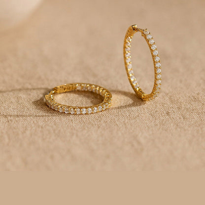 ANUSHKA JAIN JEWELLERY Inside Out Hoop Earring