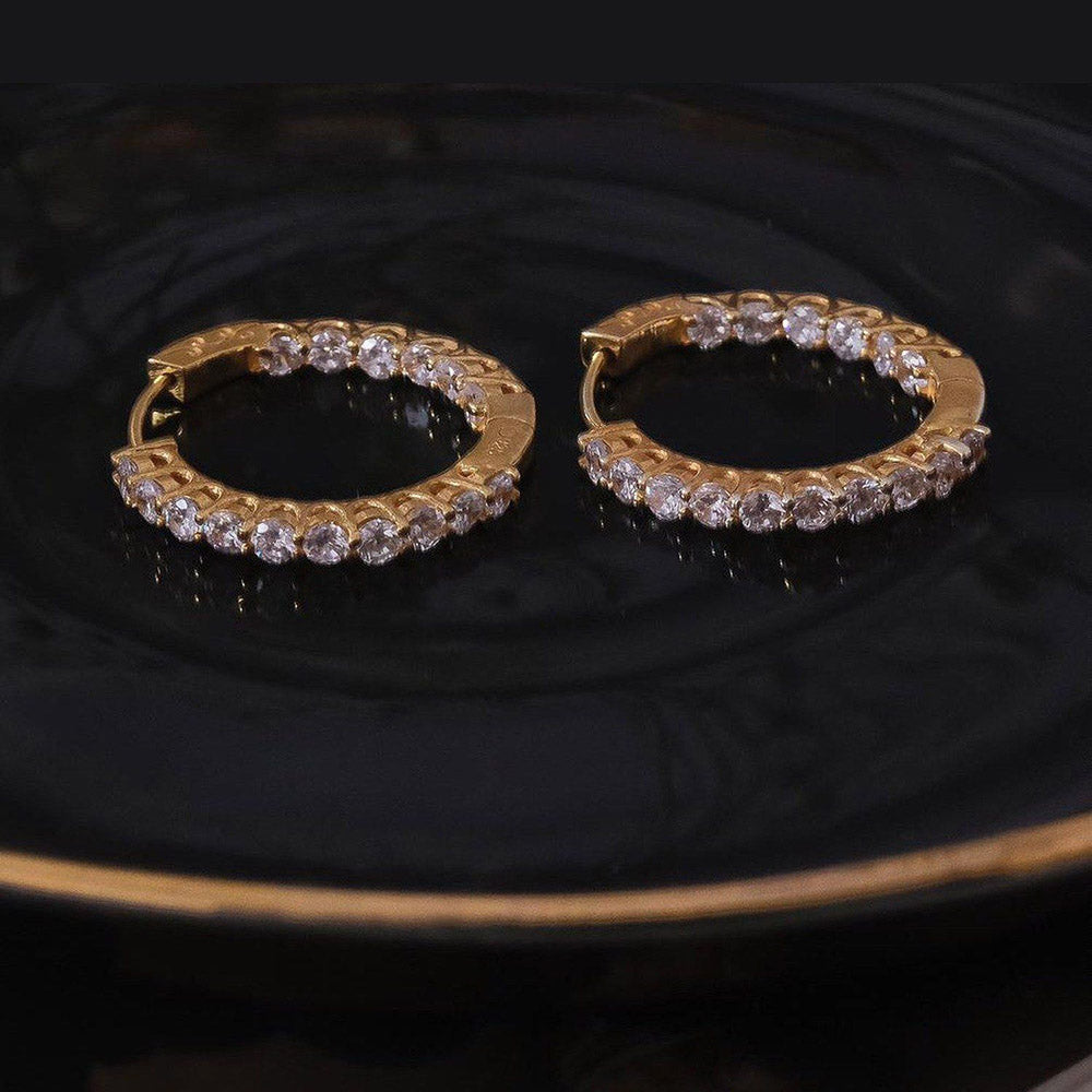 ANUSHKA JAIN JEWELLERY Inside Out Hoop Earring