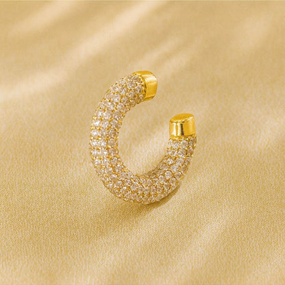 ANUSHKA JAIN JEWELLERY Silver Pave Ear Cuff