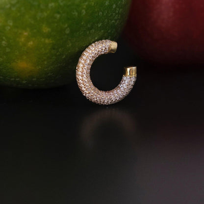 ANUSHKA JAIN JEWELLERY Silver Pave Ear Cuff