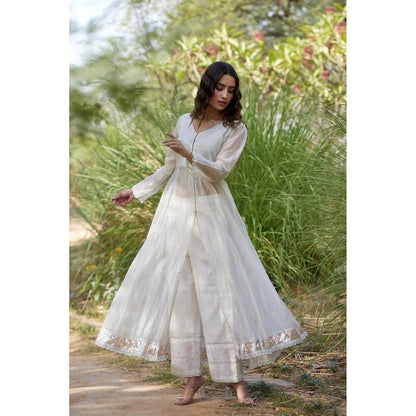 Apeksha Jain Label Ivory Kurta with Pant (Set of 2)