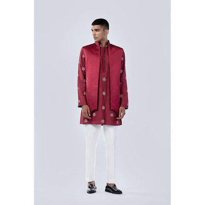 Arjun Kilachand Maroon Bundi (Set of 3)