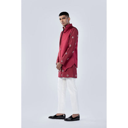 Arjun Kilachand Maroon Bundi (Set of 3)