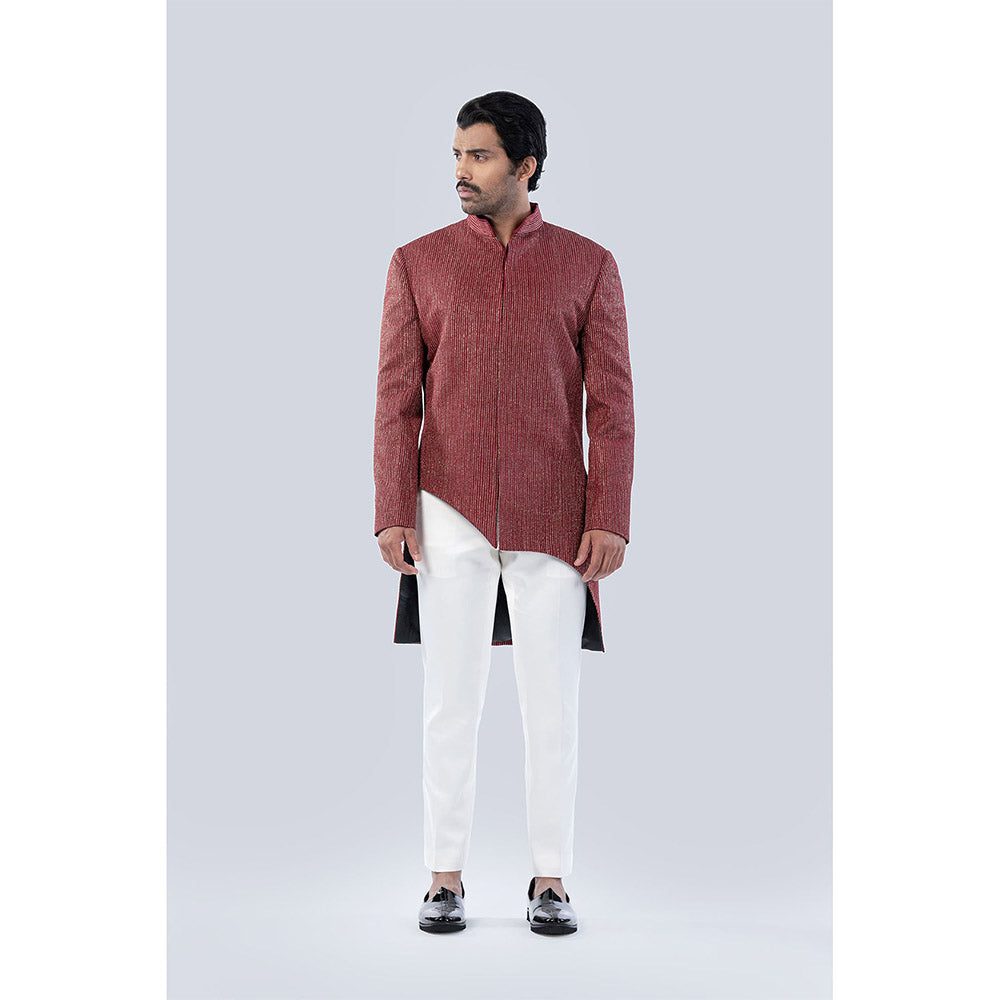 Arjun Kilachand Gold and Badla Embroidered Fusion Jacket (Set of 2)