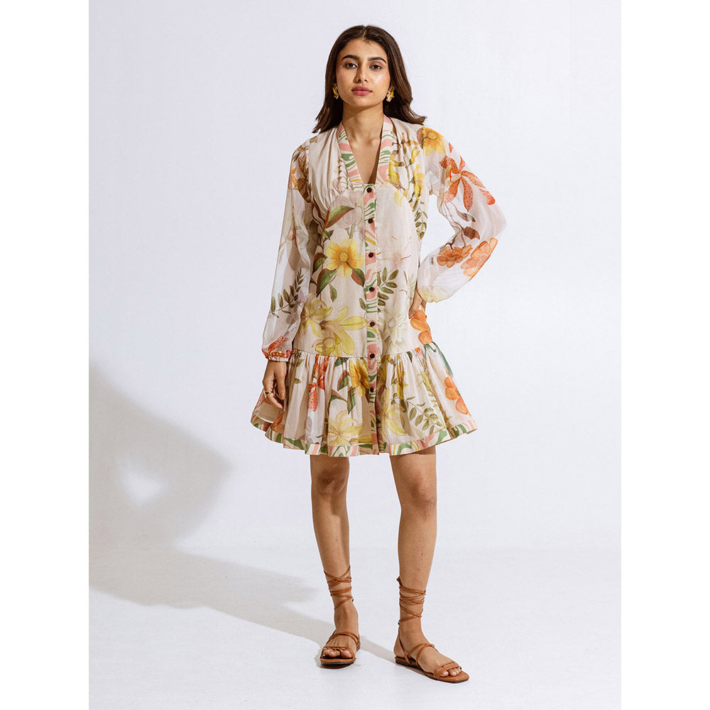 AROOP SHOP INDIA Kalina Beige Dress