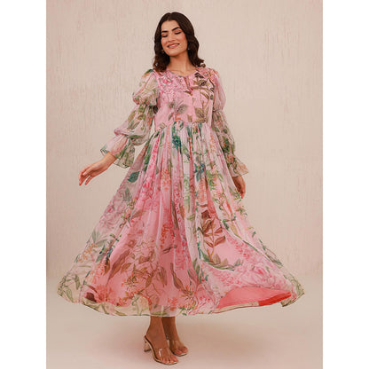 AROOP SHOP INDIA Pink Ivy Maxi Dress