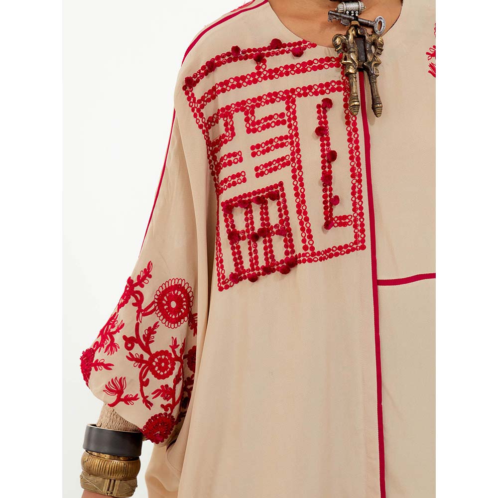 Aseem Kapoor Mandala Embroidered Solid Shirt