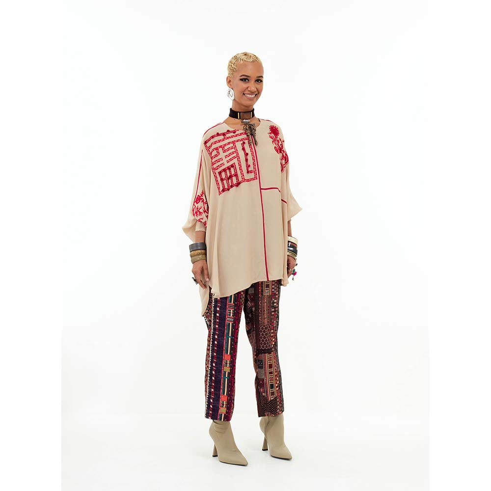 Aseem Kapoor Mandala Embroidered Solid Shirt