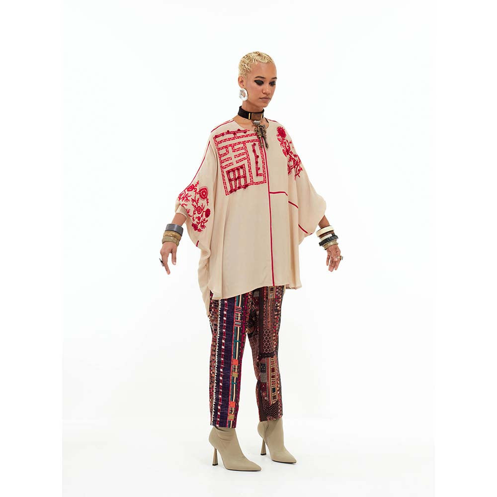 Aseem Kapoor Mandala Embroidered Solid Shirt