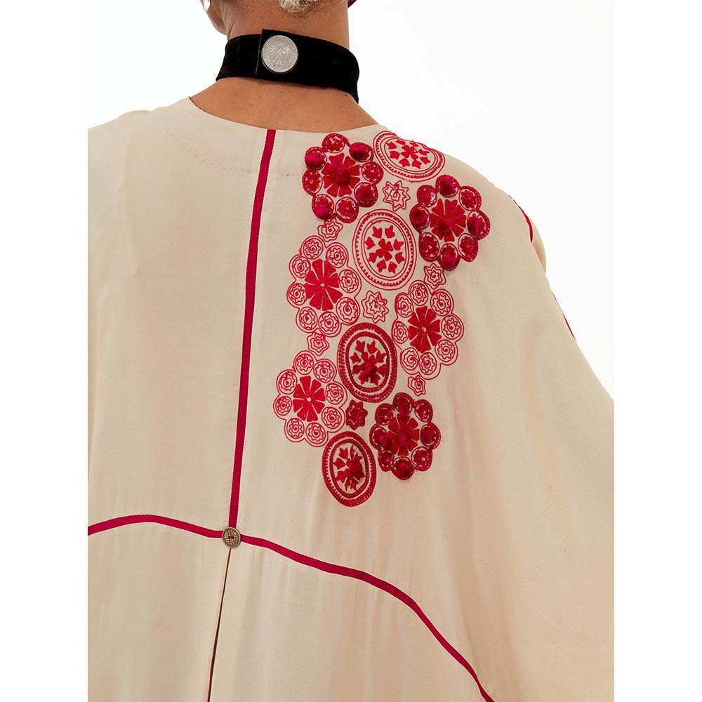 Aseem Kapoor Mandala Embroidered Solid Shirt