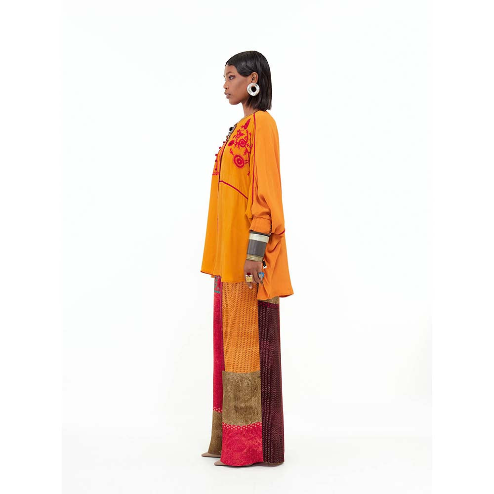 Aseem Kapoor Mandala Embroidered Solid Shirt