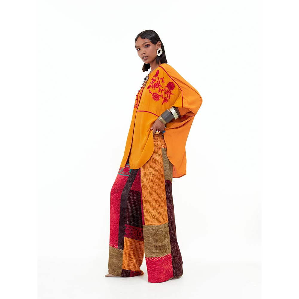 Aseem Kapoor Mandala Embroidered Solid Shirt