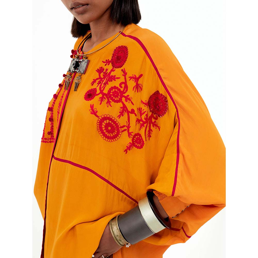 Aseem Kapoor Mandala Embroidered Solid Shirt