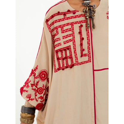 Aseem Kapoor Multi Colour Mandala Kaftan with Pant (Set of 2)