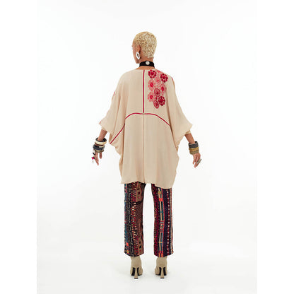 Aseem Kapoor Multi Colour Mandala Kaftan with Pant (Set of 2)