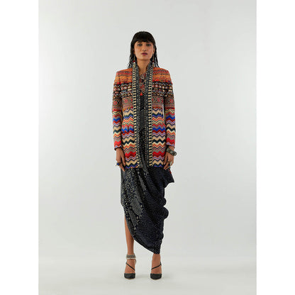 Aseem Kapoor Multi-Colour Open Dhana Jacket