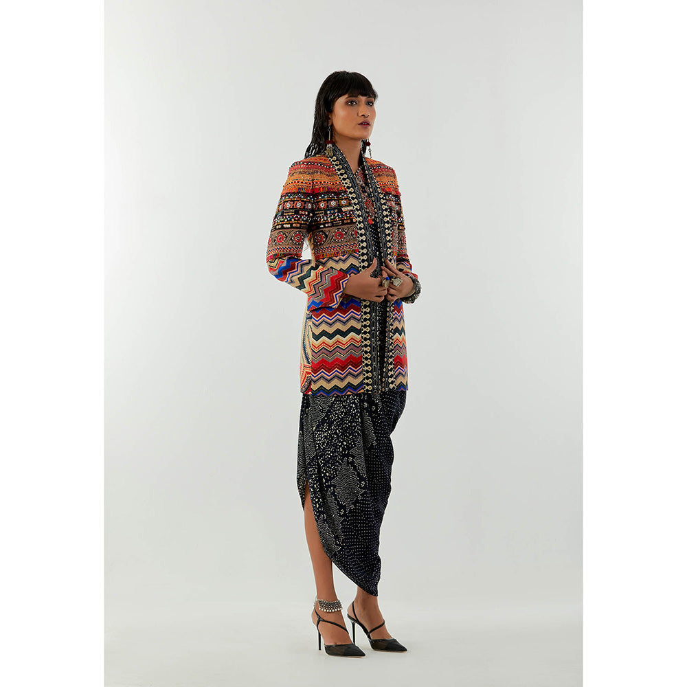 Aseem Kapoor Multi-Colour Open Dhana Jacket