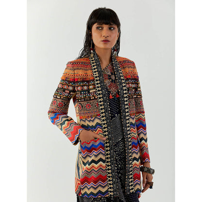Aseem Kapoor Multi-Colour Open Dhana Jacket