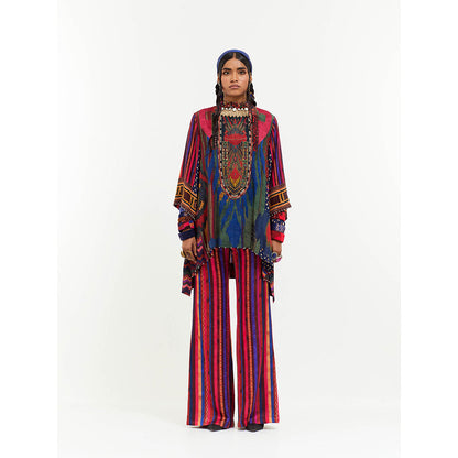 Aseem Kapoor Multi-Colour Mitra Short Kurta With Pant (Set of 2)