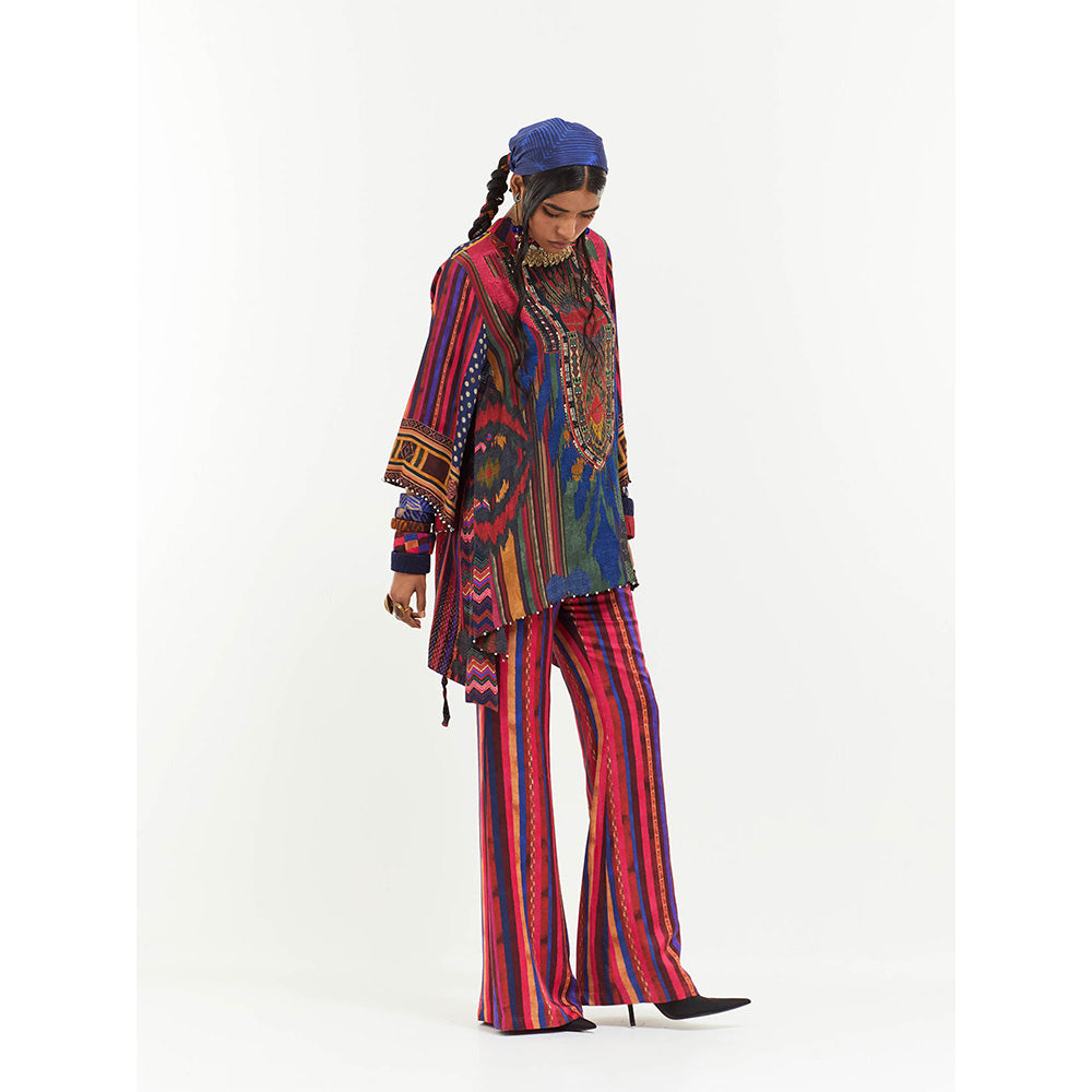 Aseem Kapoor Multi-Colour Mitra Short Kurta With Pant (Set of 2)