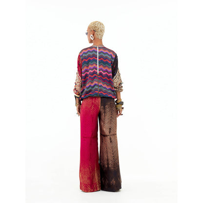 Aseem Kapoor Multi-Colour Zahra Top With Pant (Set of 2)