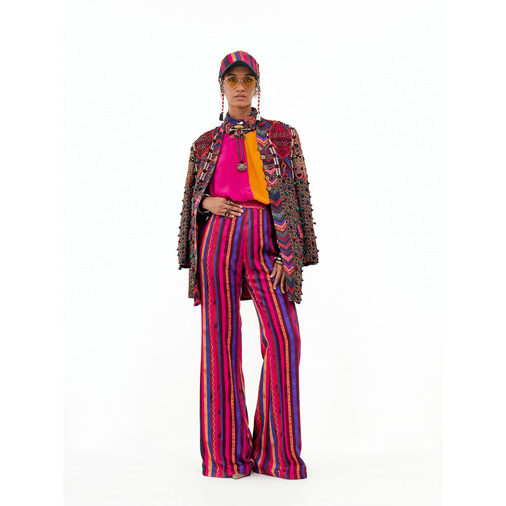 Aseem Kapoor Multi-Colour Open Dhan Jacket