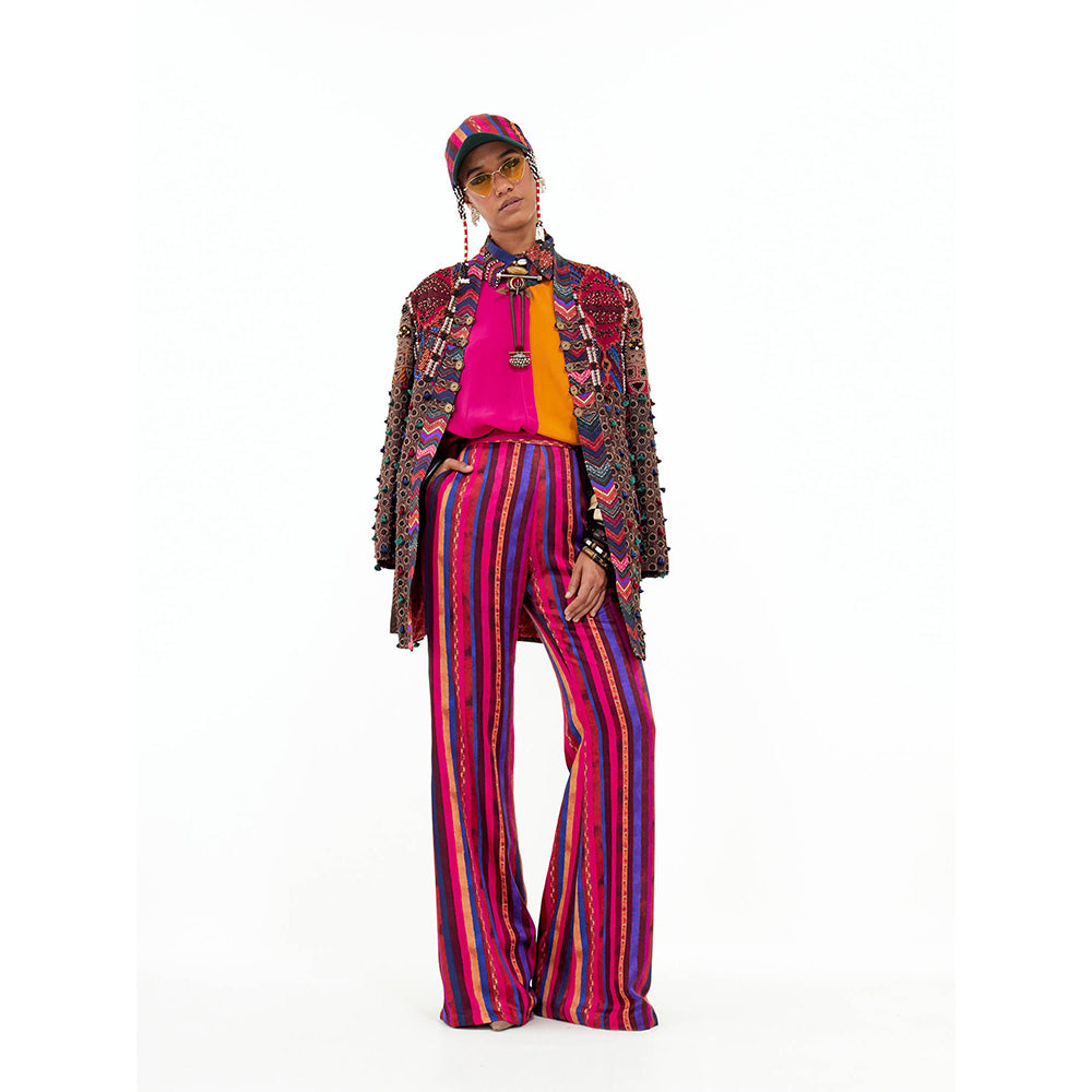 Aseem Kapoor Multi-Colour Open Dhan Jacket