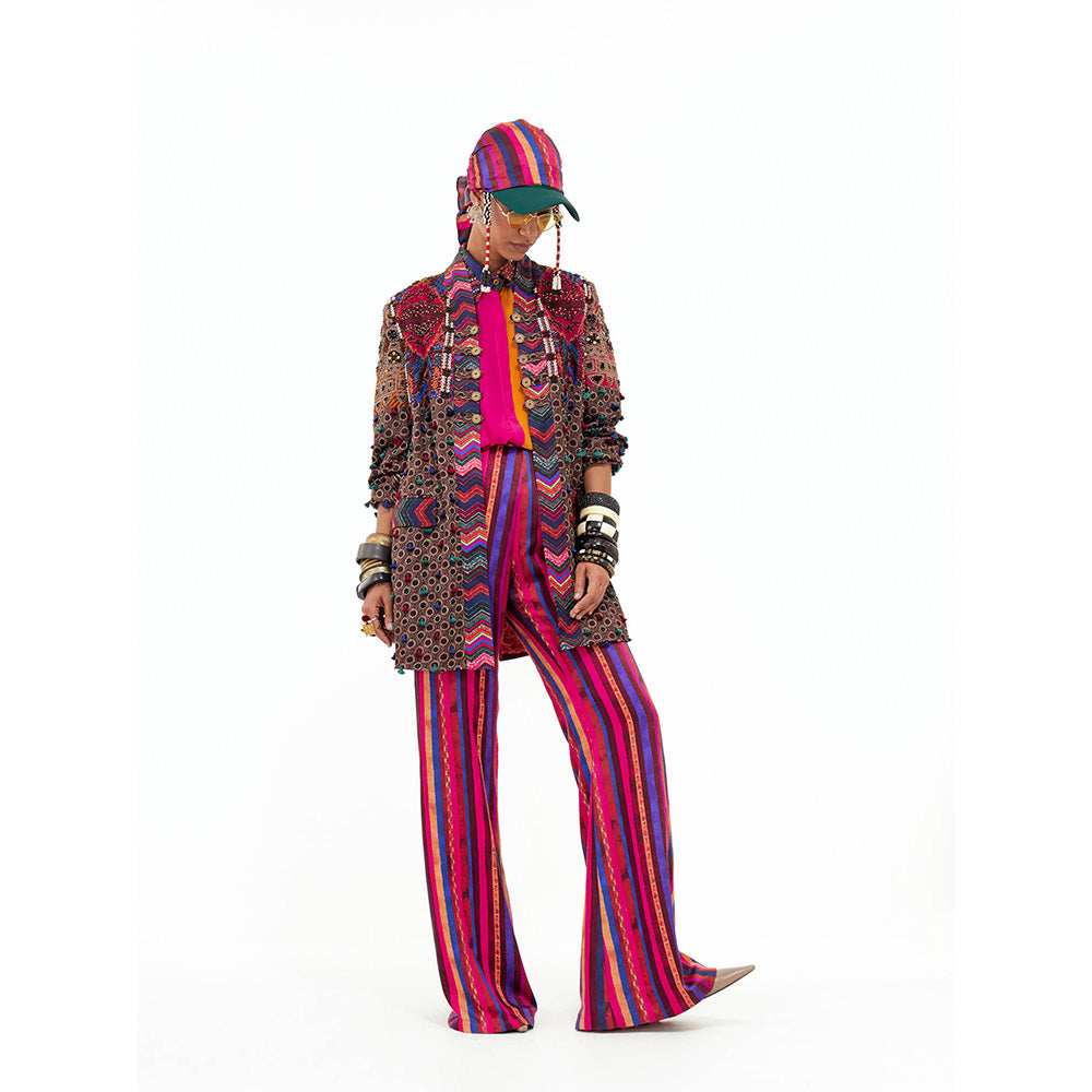 Aseem Kapoor Multi-Colour Open Dhan Jacket