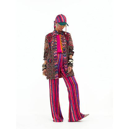 Aseem Kapoor Multi-Colour Open Dhan Jacket
