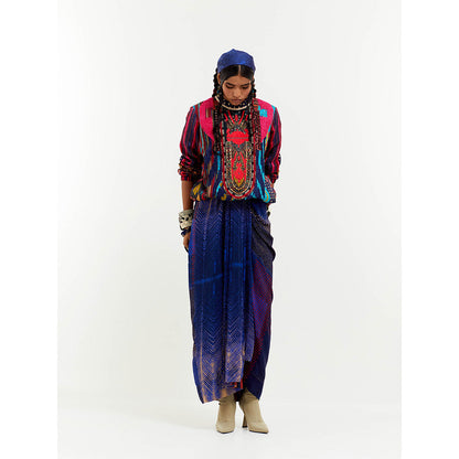 Aseem Kapoor Multi-Colour Zahra Top With Skirt (Set of 2)