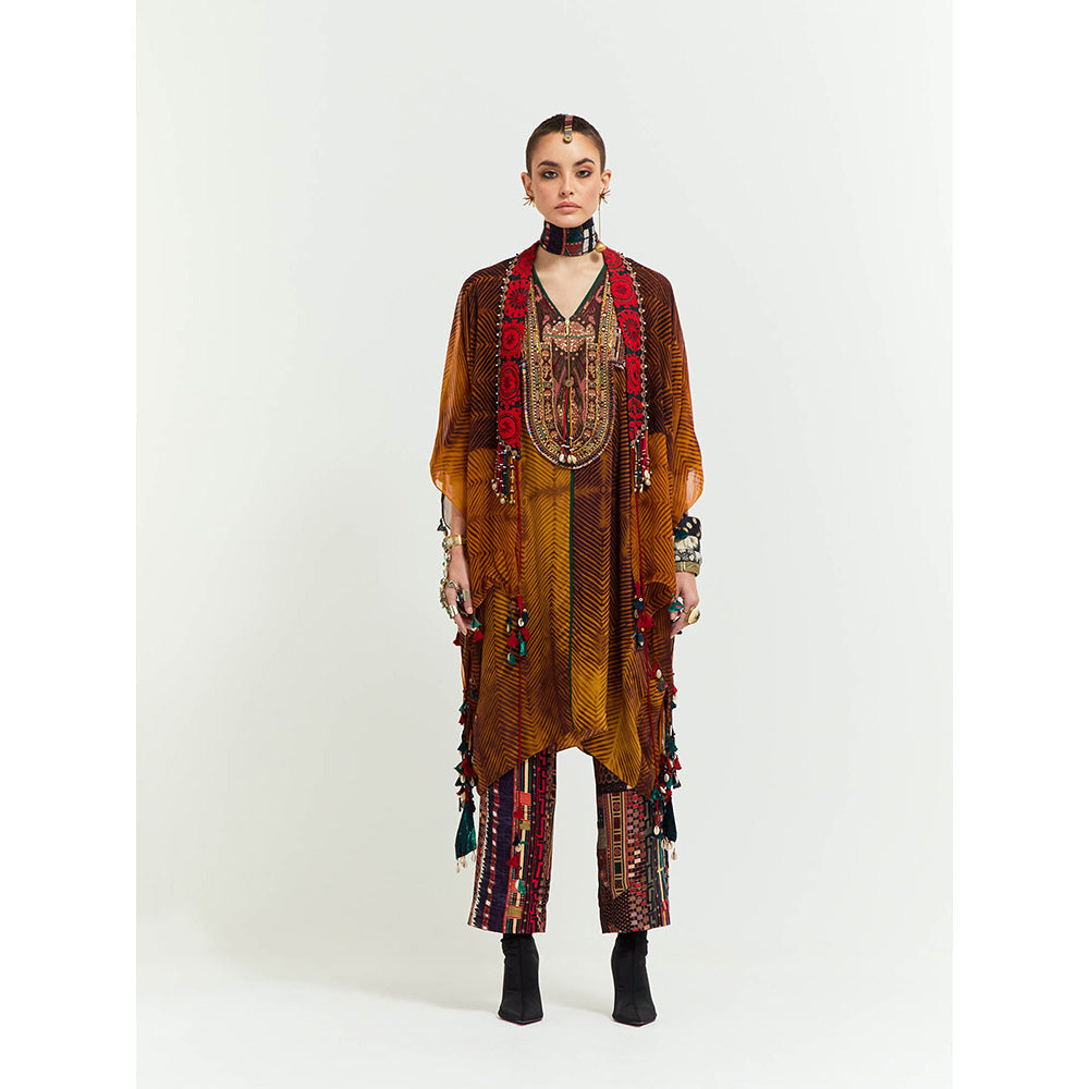 Aseem Kapoor Multi-Colour Veni Jacket With Tunic And Pant (Set of 3)