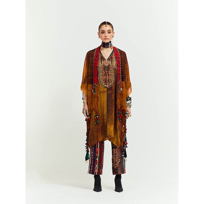 Aseem Kapoor Multi-Colour Veni Jacket With Tunic And Pant (Set of 3)